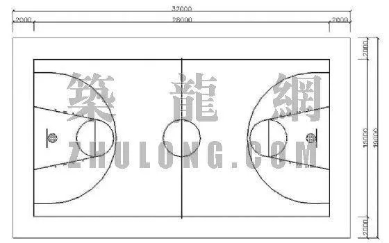打造标准篮球场，标准篮筐尺寸图纸一网打尽-第3张图片-www.211178.com_果博福布斯
