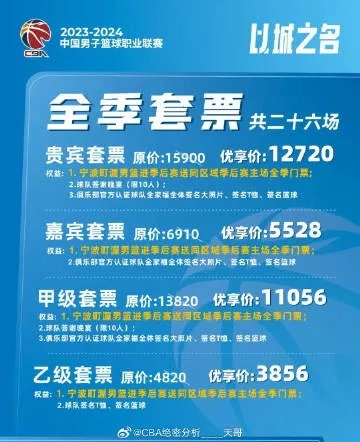 CBA买票渠道2021如何省钱又省心地买到心仪的球票？