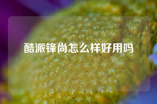 酷派锋尚怎么样好用吗